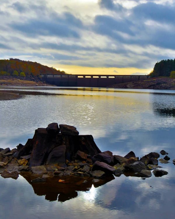 Dam Wall Reflection
