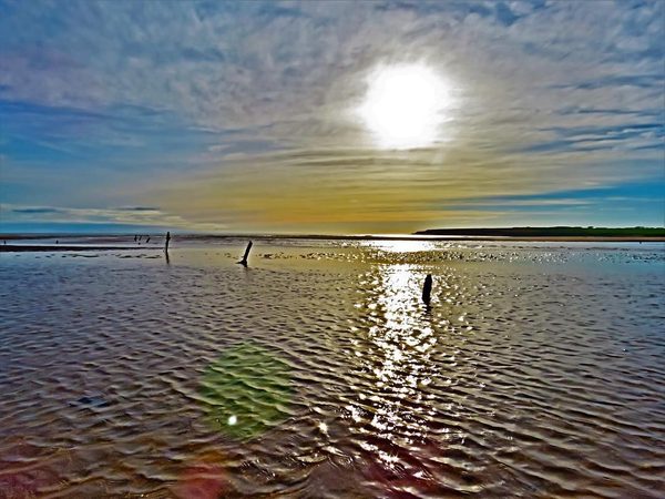 Tidal Flat at Dusk